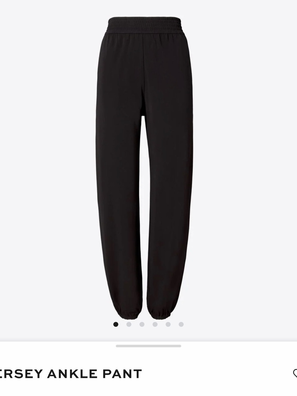 Tory Burch Black Jersey Ankle Pants